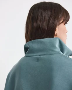 Sweaty Betty Sand Wash Funnel Neck Half Zip