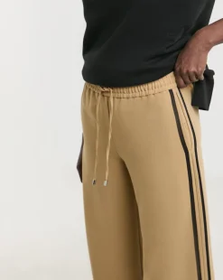 Tailored Side Stripe Wide Leg Trousers