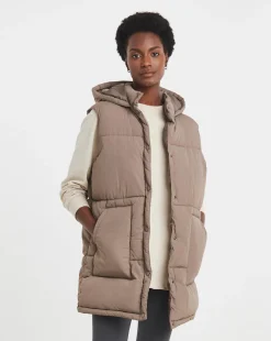 Taupe Hooded Leisure Gilet