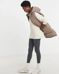 Taupe Hooded Leisure Gilet