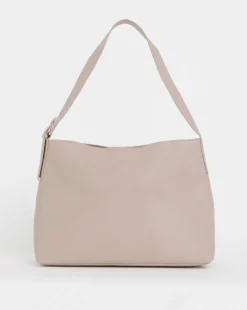 Taupe Real Leather Tote Bag