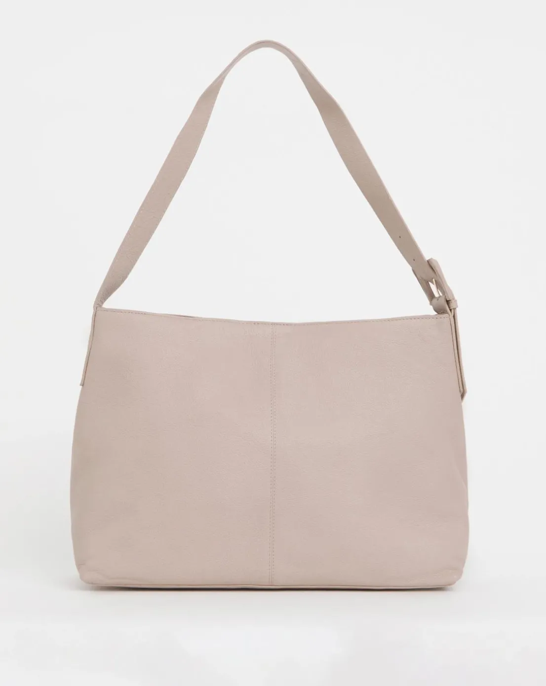 Taupe Real Leather Tote Bag