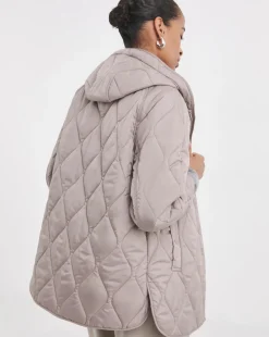 Taupe Short Quilted Jacket