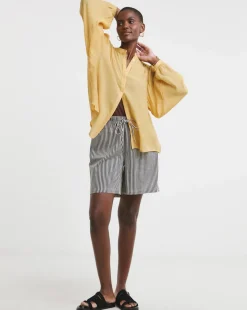 Textured Batwing Top