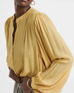 Textured Batwing Top