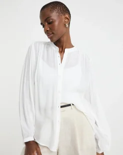 Textured Batwing Top