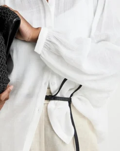 Textured Batwing Top