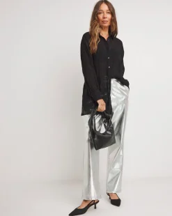 Textured Chiffon Shirt