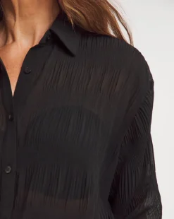 Textured Chiffon Shirt