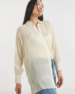 Textured Chiffon Shirt