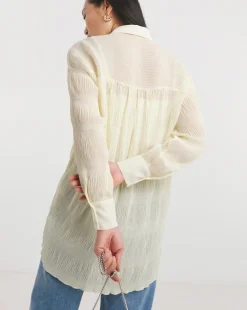 Textured Chiffon Shirt