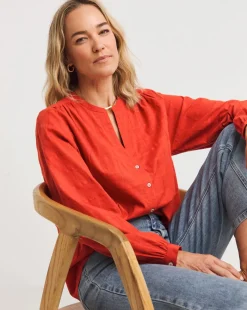 Textured Cotton Blouse