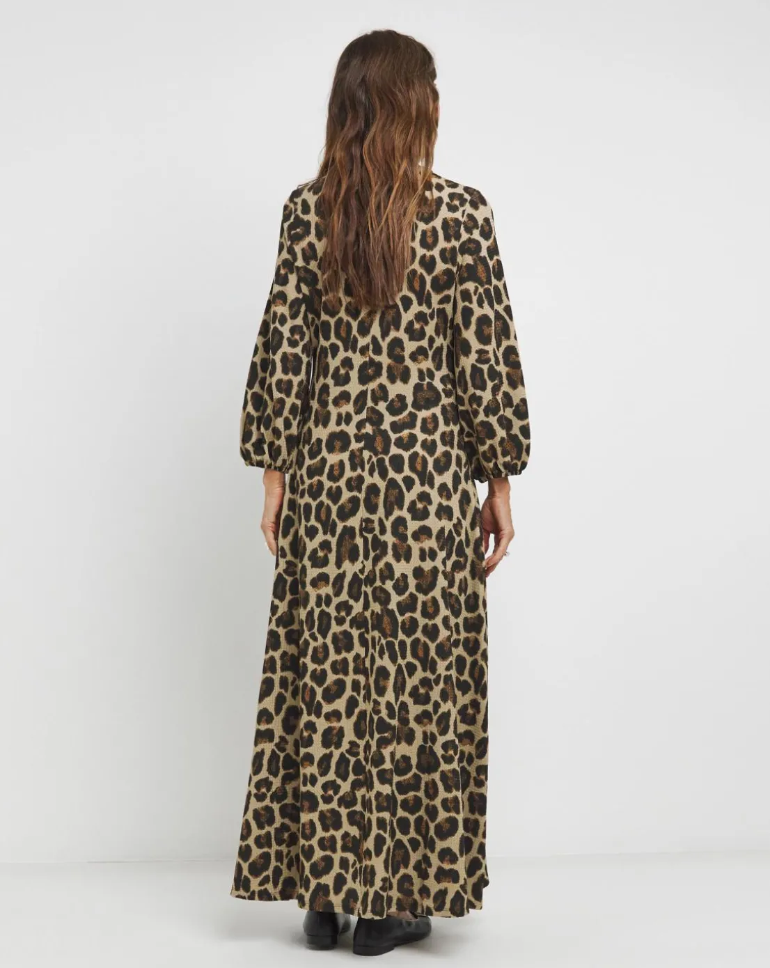 Textured Jersey Keyhole Maxi Dress