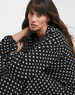 Textured Jersey Tie Detail Maxi Dress