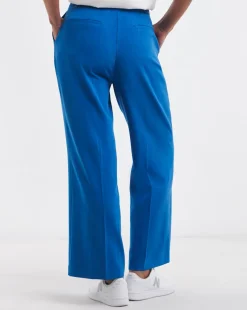 Textured Pleated Wide Leg Trousers