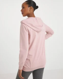The Blush Longline Zip Hoodie