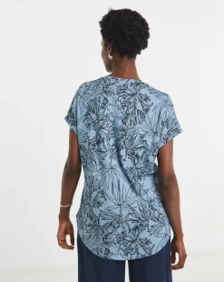 The Longline Short Sleeve Curved Hem Top