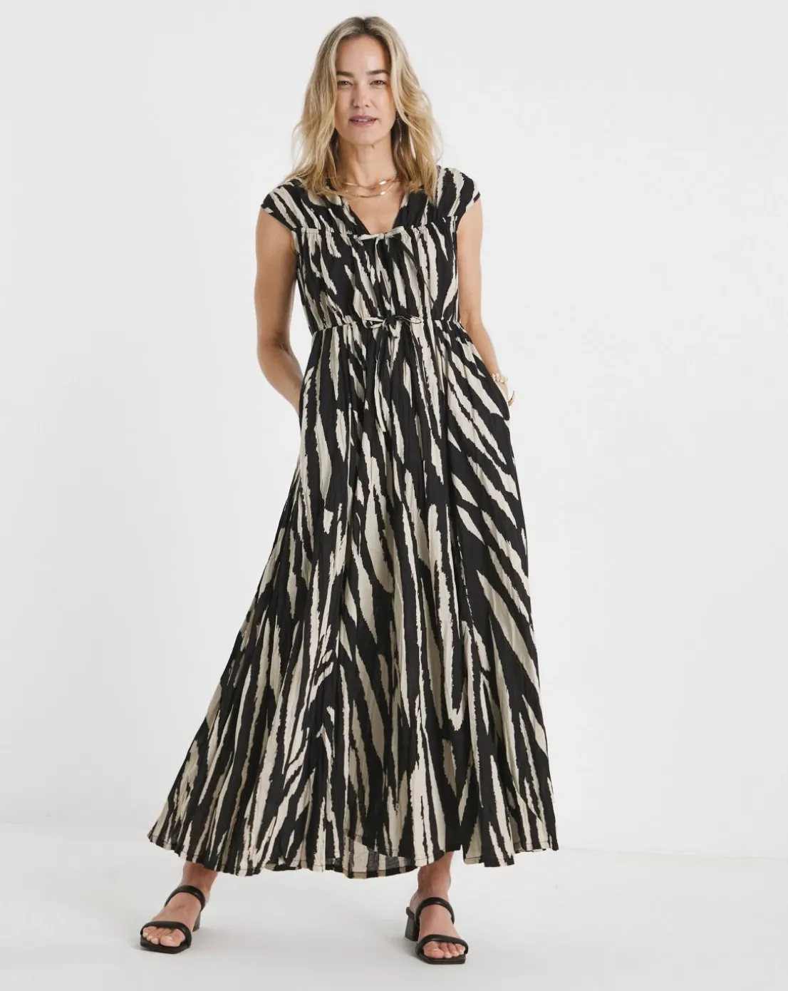 Tie Front Maxi Dress