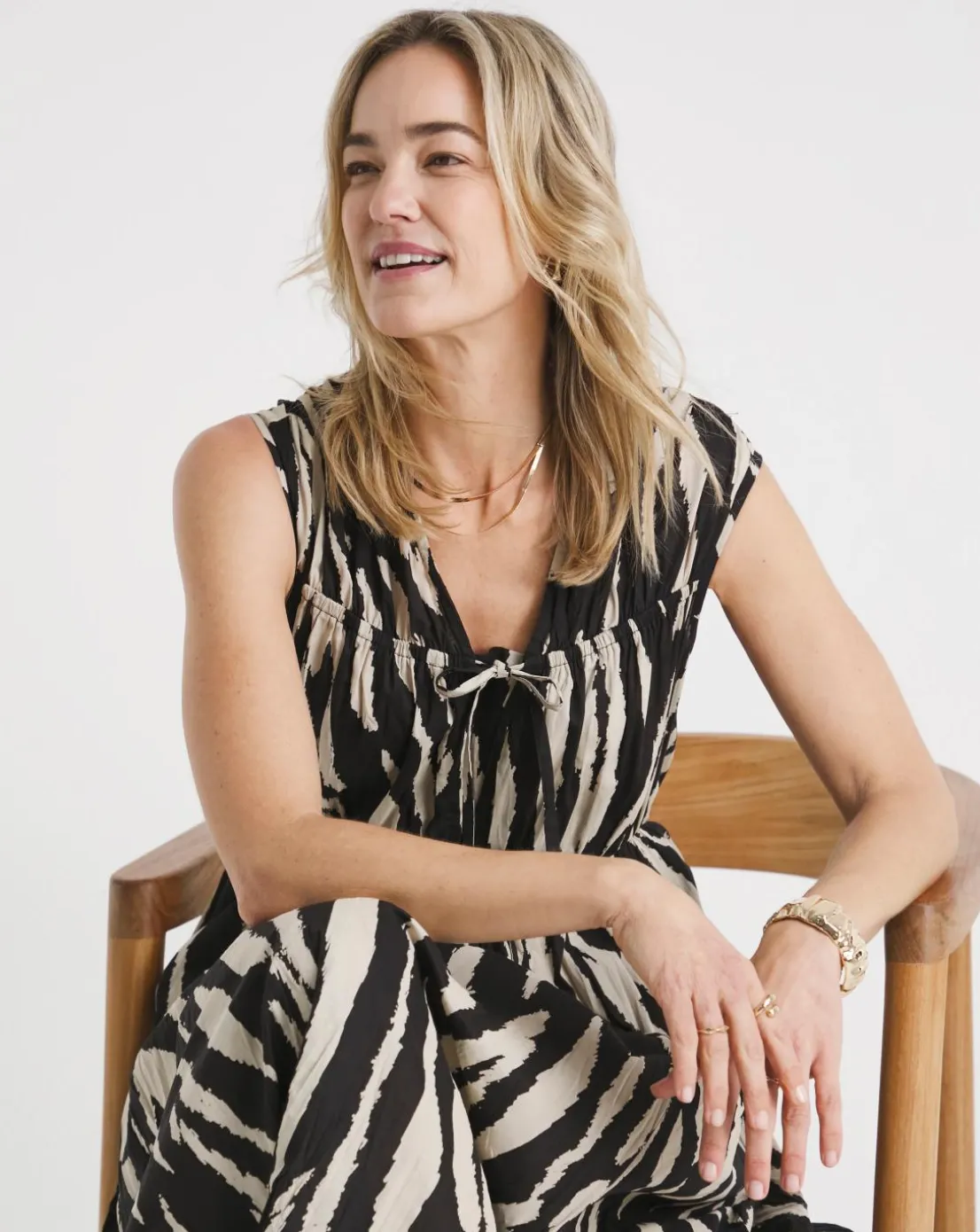 Tie Front Maxi Dress