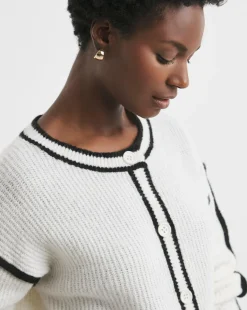 Tipping Detail Cardigan