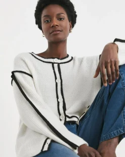 Tipping Detail Cardigan