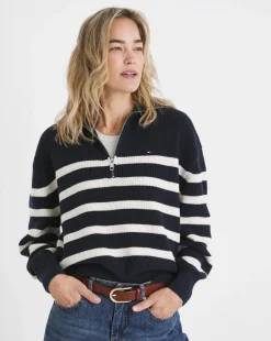 Tommy Hilfiger Cardi Stitch 1/2 Zip Sweater