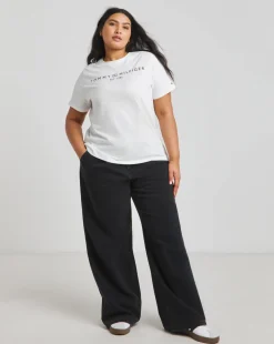 Tommy Hilfiger Corp Logo Crew Neck Short Sleeve T- Shirt