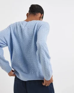 Tommy Hilfiger Mini Cables LS V-neck Sweater