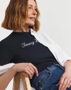 Tommy Hilfiger Slim Script Crew Neck T-Shirt