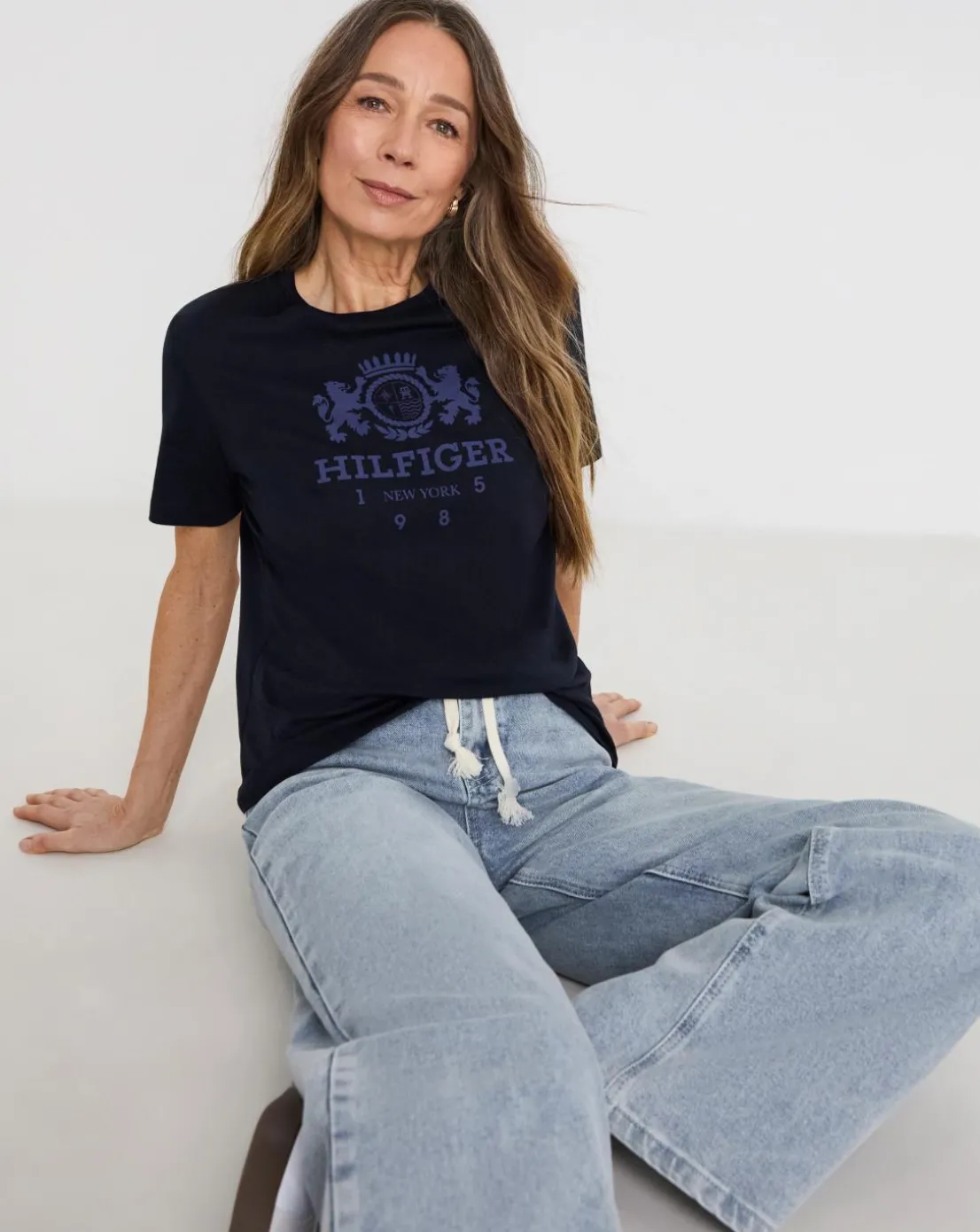 Tommy Hilfiger Varsity Crest Crew Neck Short Sleeve T- Shirt