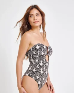 Trim Detail Bandeau Swimsuit