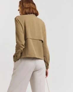 Truffle Textured Utility Jacket