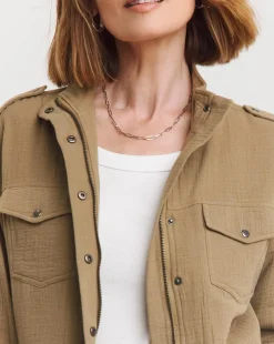 Truffle Textured Utility Jacket