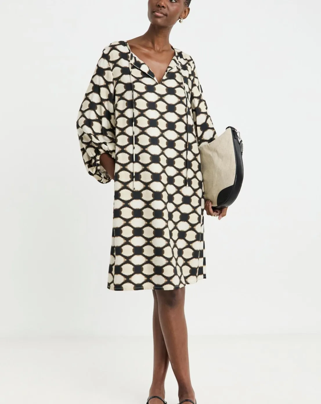 Tunic Tie Neck Dress