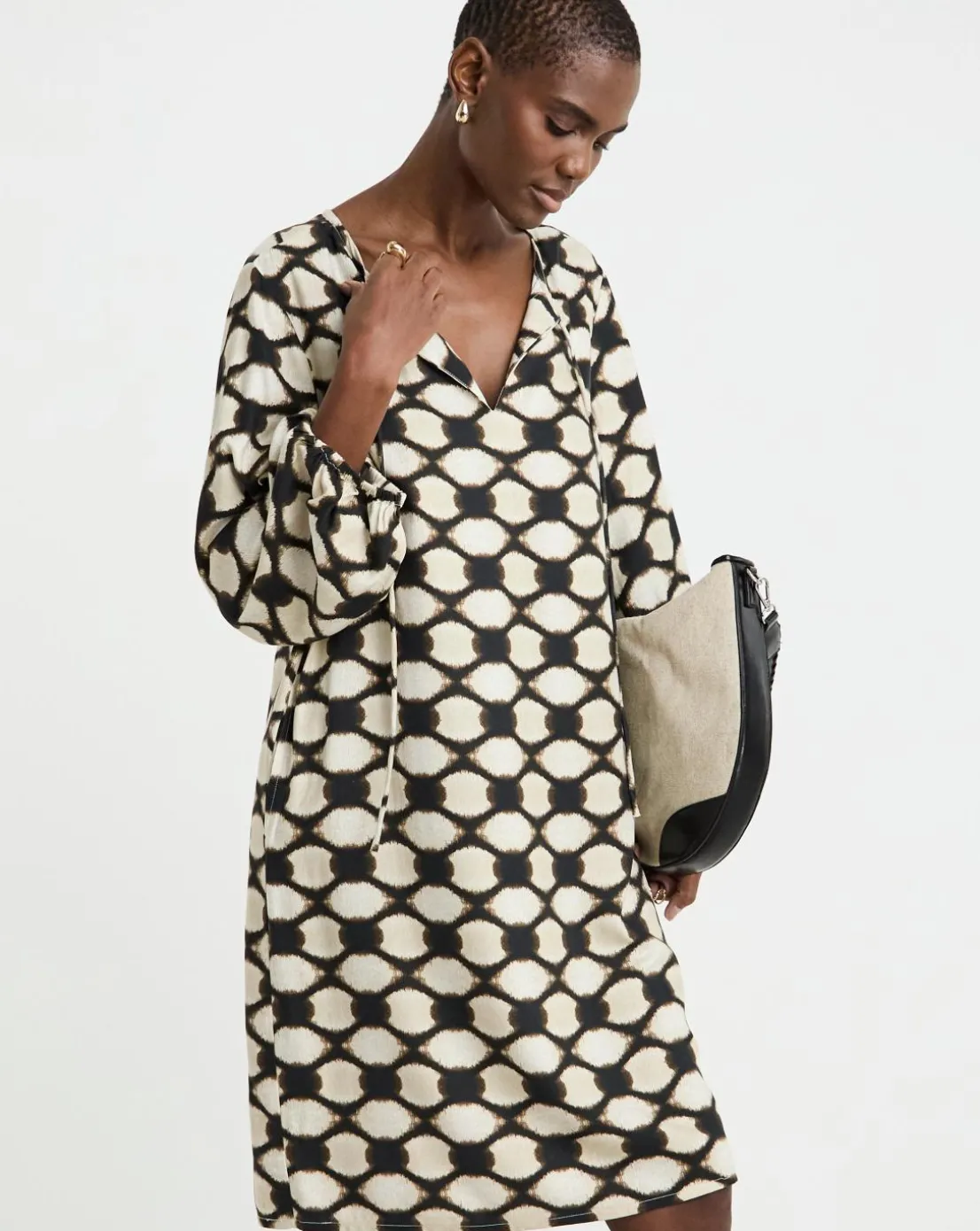 Tunic Tie Neck Dress