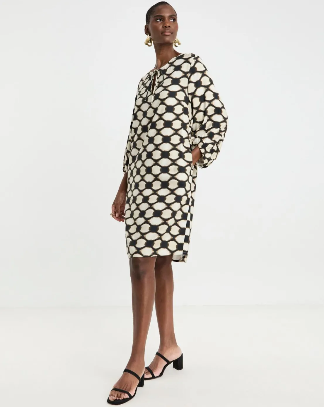 Tunic Tie Neck Dress