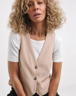 Unlined Button Front Waistcoat