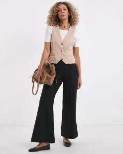 Unlined Button Front Waistcoat