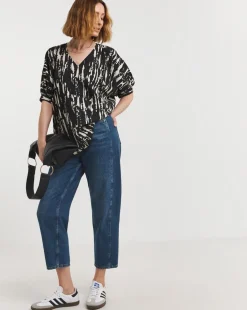 V Neck Oversized Blouse