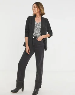 V Neck Puff Detail Short Sleeve Top