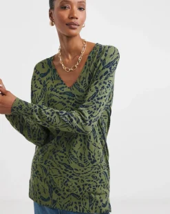 V Neck Slouch Tunic