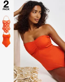 Value 2 Pack Bandeau Swimsuits