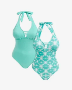 Value 2 Pack Halterneck Swimsuits