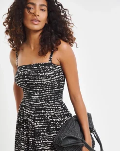 Value Shirred Mini Beach Dress