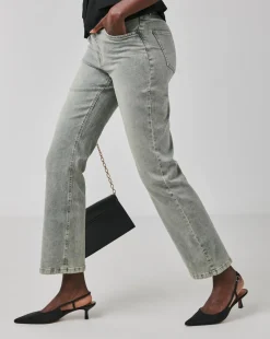 Vintage Wash Straight Leg Jeans
