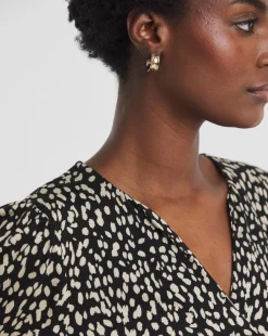 V-Neck Angel Sleeve Top