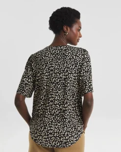 V-Neck Angel Sleeve Top