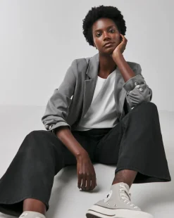 Washed Black Wide Leg Jegging