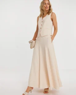 Washed Textured Full Skirt