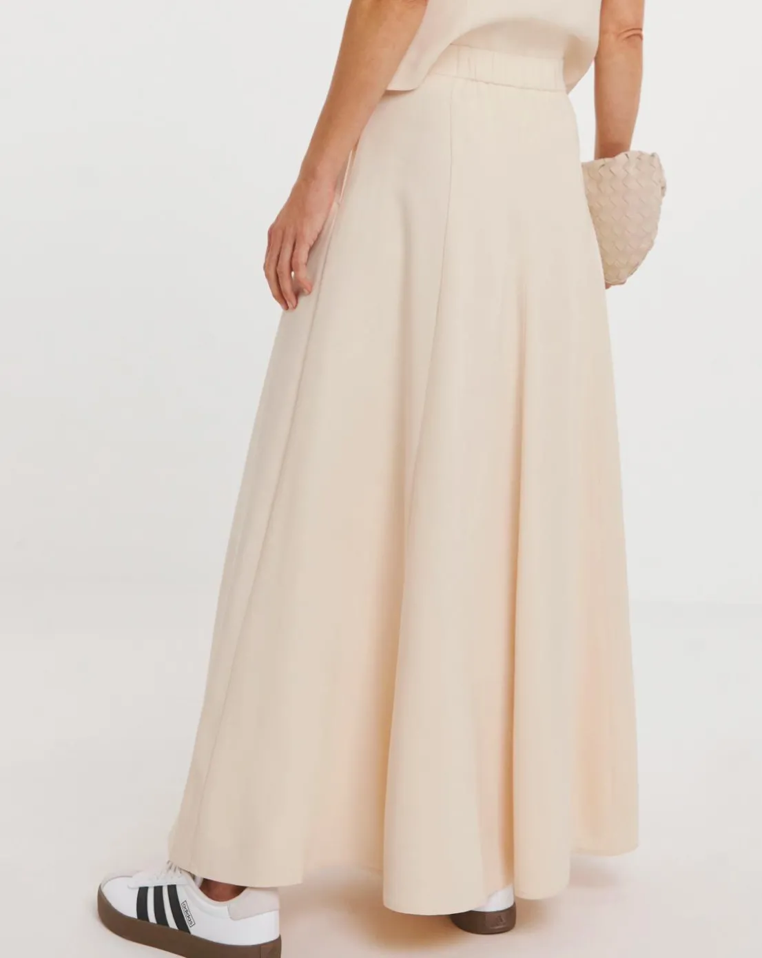 Washed Textured Full Skirt